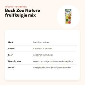 Back Zoo Nature fruitkuipje mix 6 stuks in 6 smaken – snack voor vogels – productinformatie