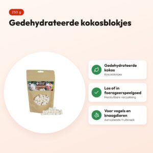 Back Zoo Nature kokosblokjes (coconut cubes) 250 g – gedehydrateerd – voordelen