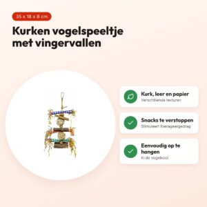 Back Zoo Nature vogelspeeltje Corky Finger Traps 35 x 18 x 8 cm – kurk – voordelen