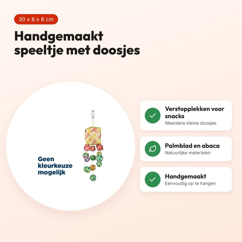 Back Zoo Nature vogelspeeltje Surprise Boxes 30 x 8 x 8 cm – voordelen
