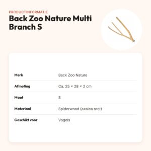 Back Zoo Nature zitstok spiderwood Multi Branch S 25 x 28 x 2 cm – productinformatie