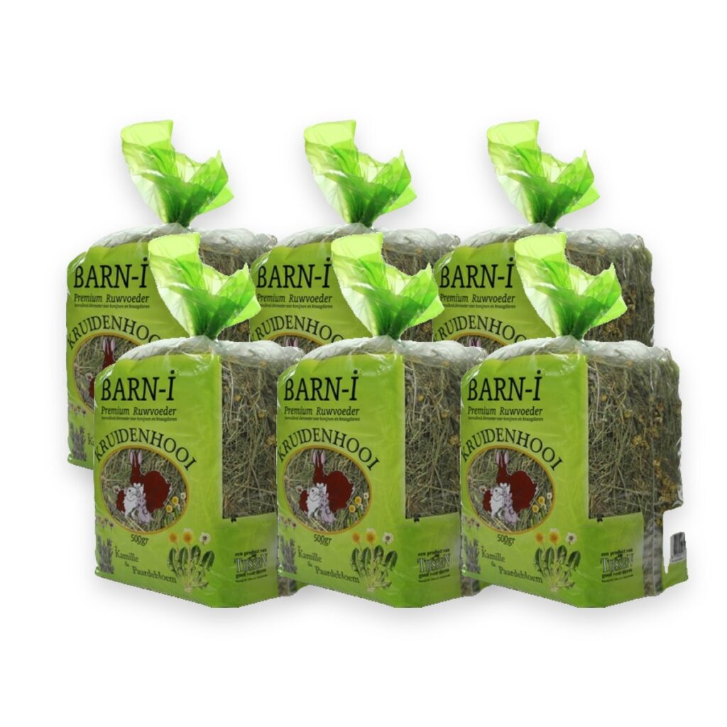 Barn-I kruidenhooi kamille en paardenbloem 6 x 500 g – verpakking