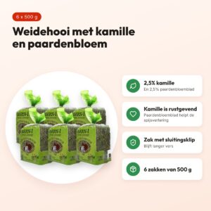 Barn-I kruidenhooi kamille en paardenbloem 6 x 500 g – voordelen