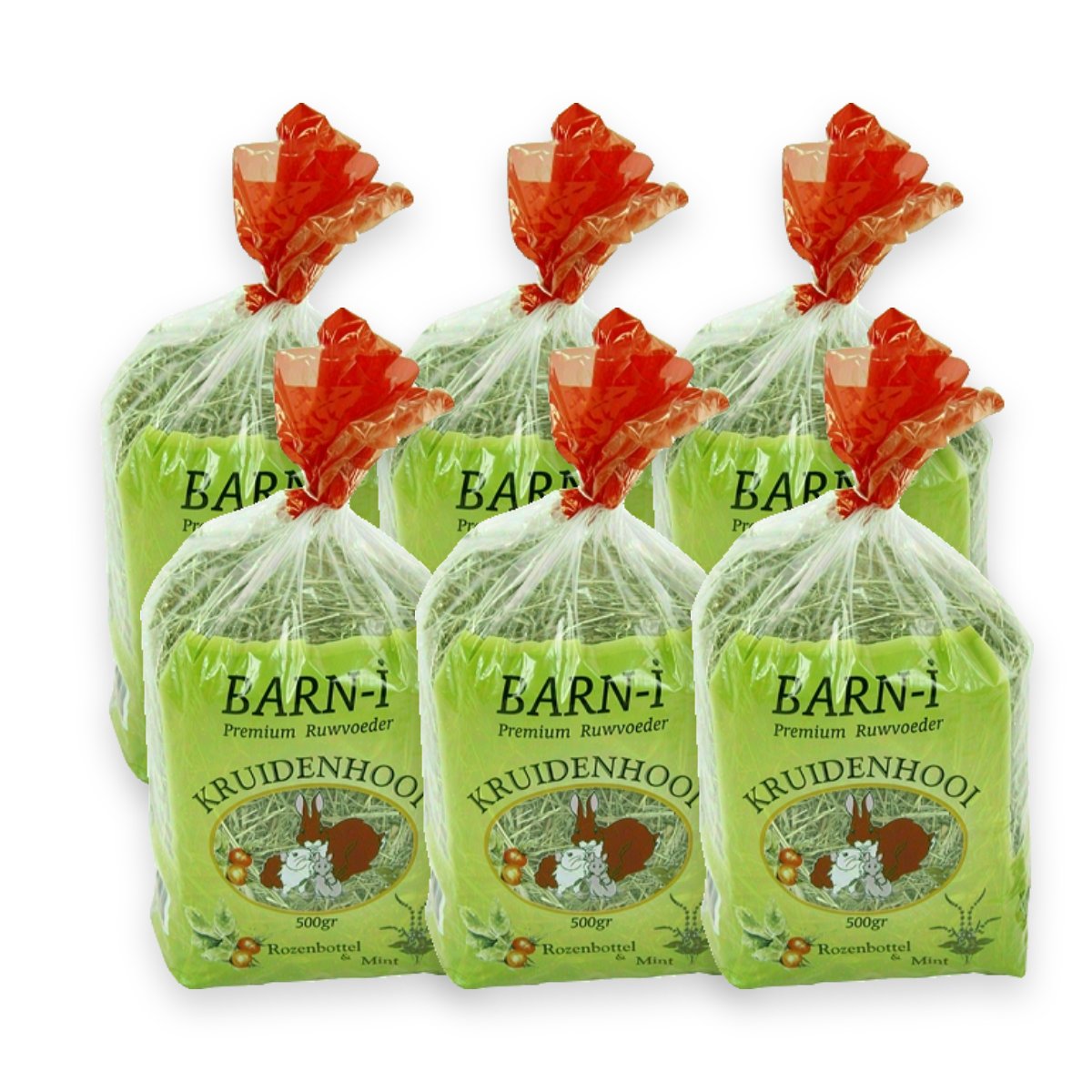 Barn-I kruidenhooi rozenbottel en munt 6 x 500 g – verpakking