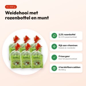 Barn-I kruidenhooi rozenbottel en munt 6 x 500 g – voordelen