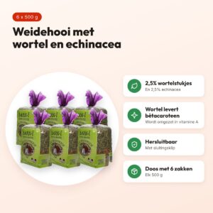 Barn-I kruidenhooi wortel en echinacea 6 x 500 g – voordelen
