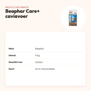 Beaphar Care+ caviavoer 5 kg – All-in-One brokken – productinformatie