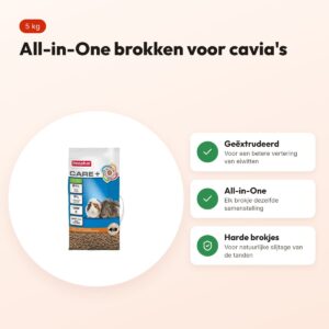 Beaphar Care+ caviavoer 5 kg – All-in-One brokken – voordelen