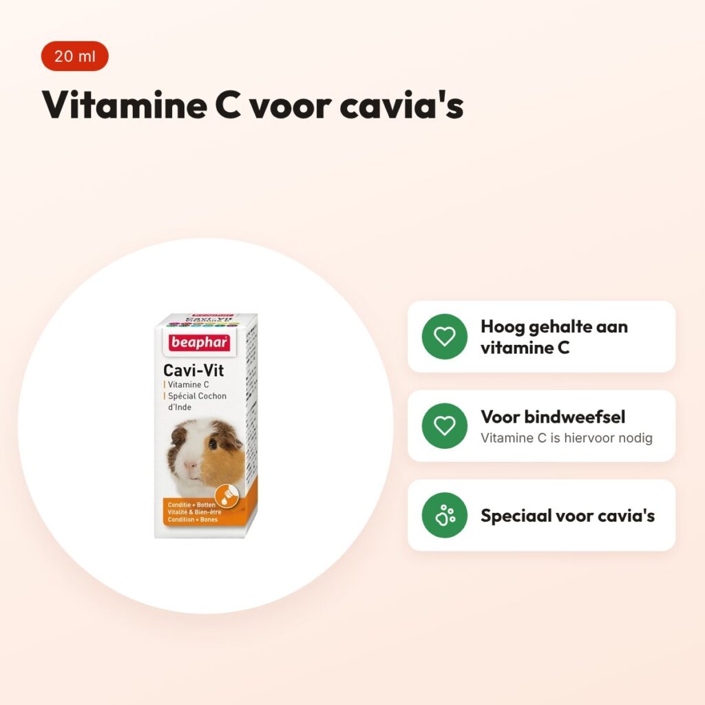 Beaphar Cavi-Vit vitamine C voor cavia's 20 ml – voordelen