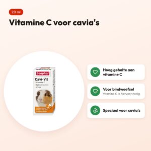 Beaphar Cavi-Vit vitamine C voor cavia's 20 ml – voordelen