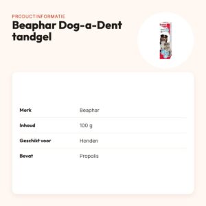 Beaphar Dog-a-Dent tandgel 100 g – frisse adem voor honden – productinformatie