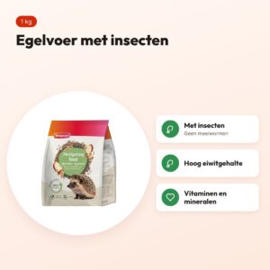 Beaphar egelvoer 1 kg – met insecten – voordelen