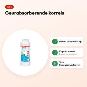 Beaphar Geurstop knaagdier 600 g – geurabsorberende korrels – voordelen