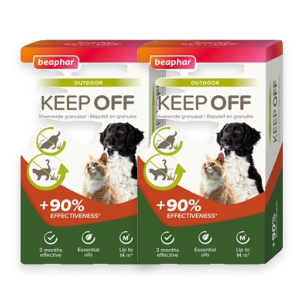 Beaphar Keep Off granulaat 2 x 200 g – afschrikmiddel voor honden en katten
