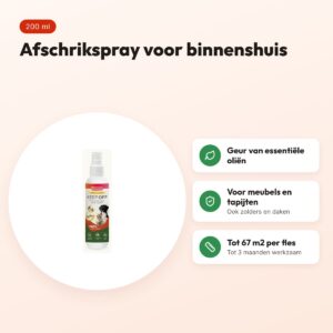 Beaphar Keep Off spray indoor 200 ml – afschrikmiddel voor binnenshuis – voordelen
