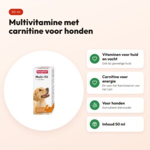 Beaphar Multi-Vit Laveta met carnitine hond 50 ml – voordelen