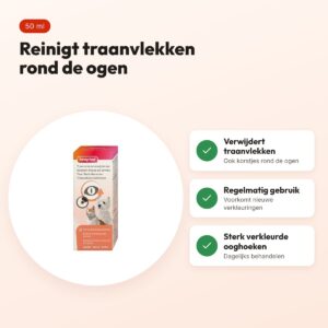 Beaphar Oftal traansmeerremover 50 ml – reinigt de ooghoeken – voordelen