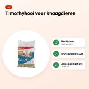 Beaphar timothyhooi 1 kg – voor konijnen en knaagdieren – voordelen