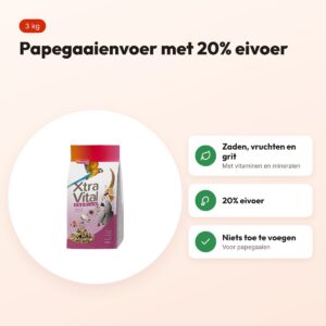 Beaphar Xtravital papegaaienvoer Papegaai 3 kg – voordelen