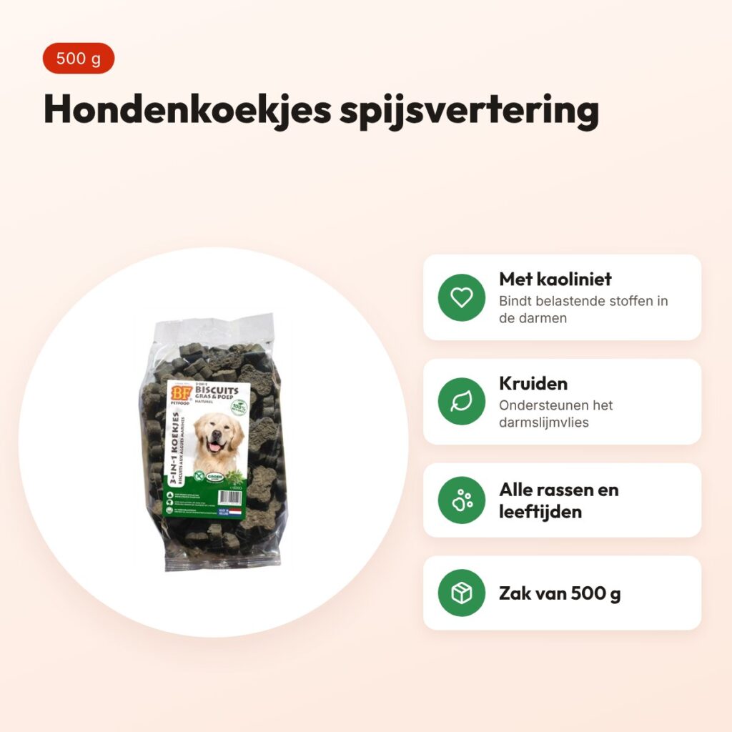 BF Petfood 3 in 1 hondenmineralenkoekjes kruiden 500 g – voordelen