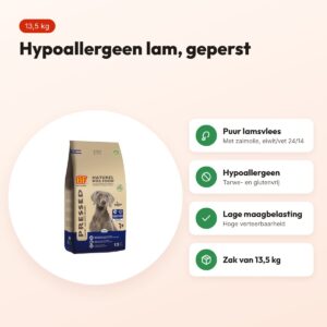 BF Petfood geperst hondenvoer lam en rijst Premium 13,5 kg – hypoallergeen – voordelen