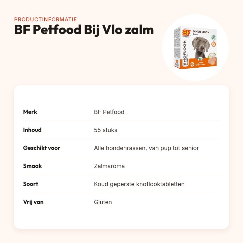 BF Petfood hondensnoepjes Bij Vlo zalm 55 stuks – glutenvrij – productinformatie