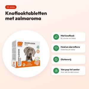 BF Petfood hondensnoepjes Bij Vlo zalm 55 stuks – glutenvrij – voordelen