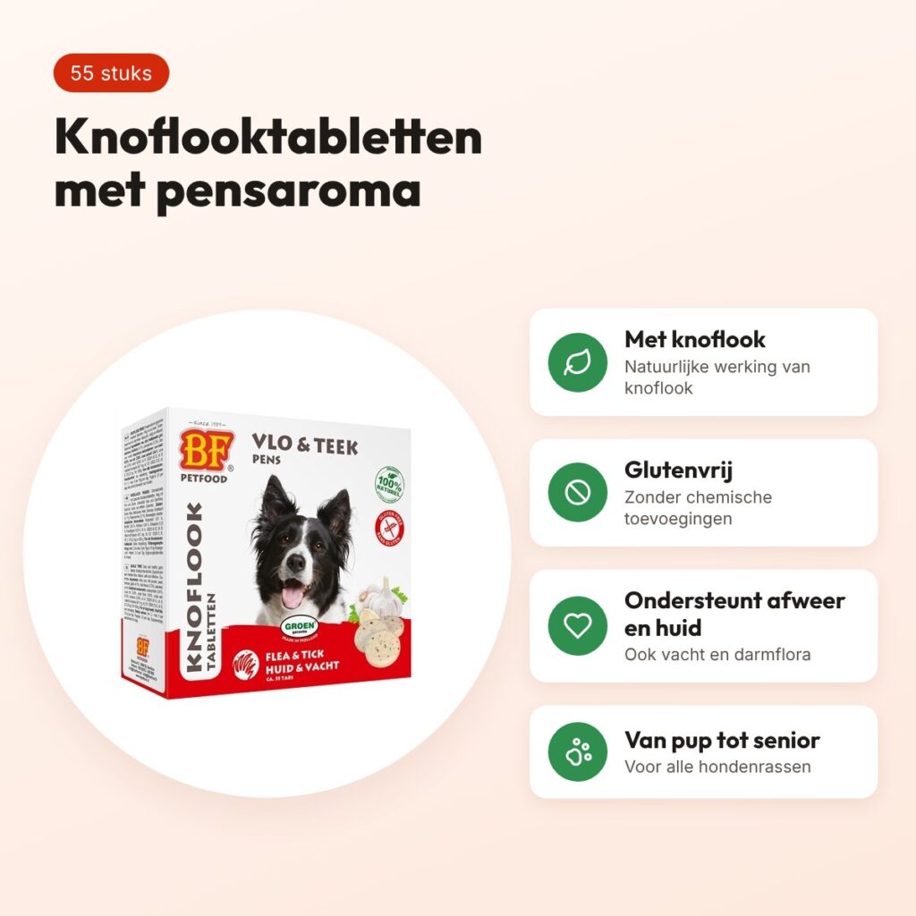 BF Petfood hondensnoepjes knoflook pens 55 stuks – glutenvrij – voordelen