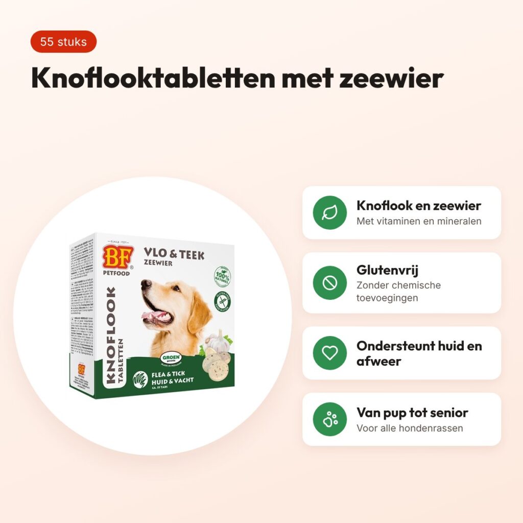 BF Petfood hondensnoepjes knoflook zeewier 55 stuks – glutenvrij – voordelen