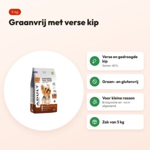 BF Petfood hondenvoer Adult Small Breed 5 kg – kip, graanvrij – voordelen