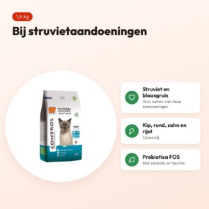 BF Petfood kattenvoer Cat Control Urinary & Sterilised 1,5 kg – voordelen
