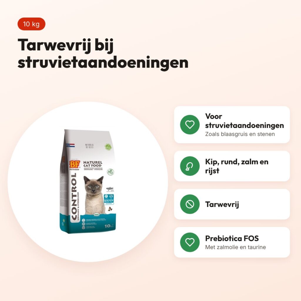 BF Petfood kattenvoer Cat Control Urinary & Sterilised 10 kg – voordelen