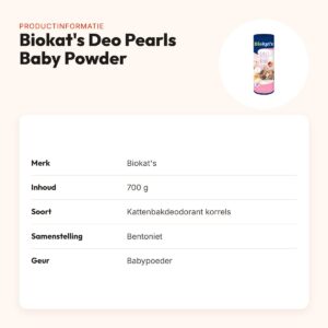 Biokat's Deo Pearls Baby Powder 700 g – kattenbakdeodorant korrels – productinformatie