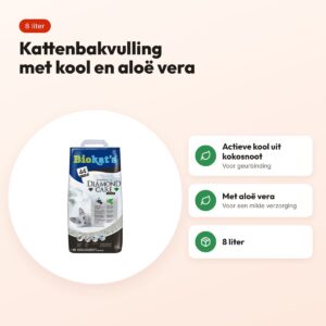 Biokat's Diamond Care Classic kattenbakvulling actieve kool 8 liter – voordelen
