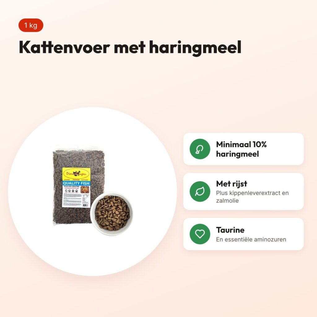 Budget Premium kattenvoer Quality Fish 1 kg – haringmeel – voordelen