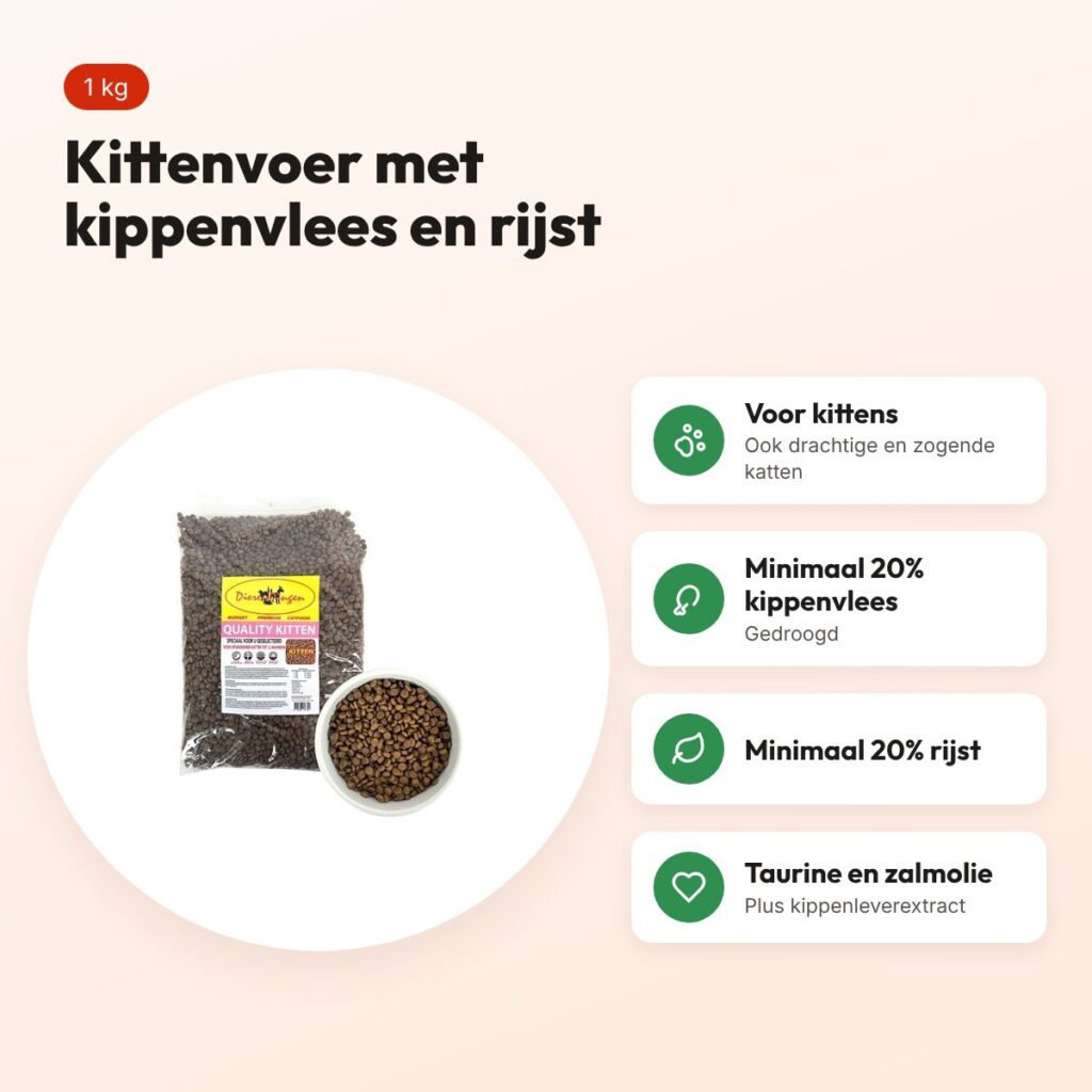 Budget Premium kittenvoer Quality Kitten 1 kg – kippenvlees – voordelen