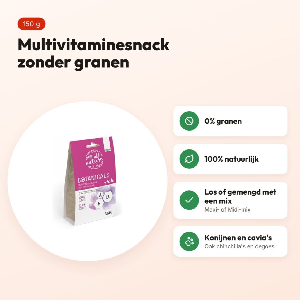 Bunny Nature Botanicals Vitamin multivitaminesnack 150 g – zonder granen – voordelen