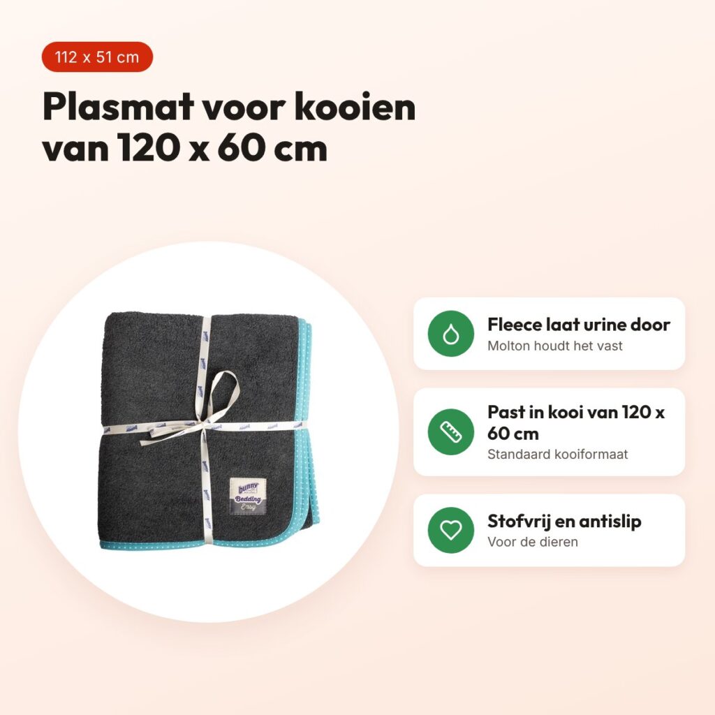 Bunny Nature Bunnybedding Easy plasmat turquoise 112 x 51 cm – voordelen