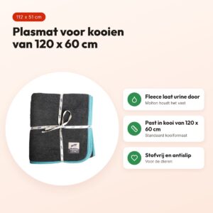Bunny Nature Bunnybedding Easy plasmat turquoise 112 x 51 cm – voordelen