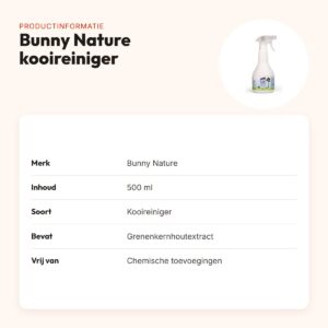Bunny Nature Care Natural kooireiniger 500 ml – grenenkernhoutextract – productinformatie