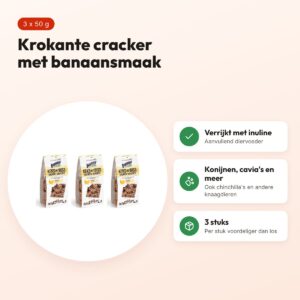 Bunny Nature Crunchy Cracker banaan 50 g – multipack 3 stuks – voordelen