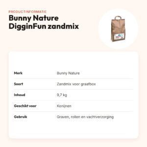 Bunny Nature DigginFun zandmix voor graafbox 9,7 kg – konijnen – productinformatie
