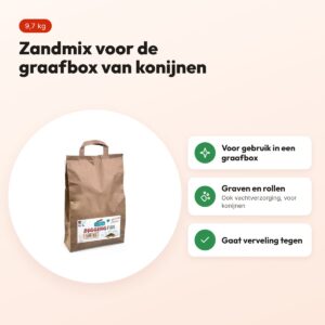 Bunny Nature DigginFun zandmix voor graafbox 9,7 kg – konijnen – voordelen