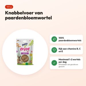 Bunny Nature Enjoynature paardenbloemwortel 100 g – knabbelvoer – voordelen