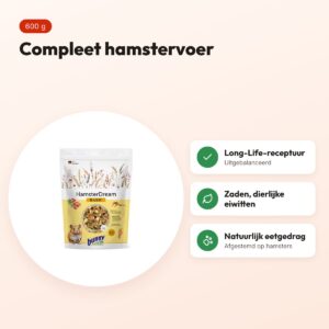 Bunny Nature Hamsterdroom Basic 600 g – compleet hamstervoer – voordelen