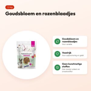 Bunny Nature Konijnendroom Special Edition Blossoms 1,5 kg – voordelen