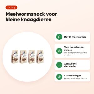 Bunny Nature My Little Sweetheart meelworm 30 g – multipack 4 stuks – voordelen