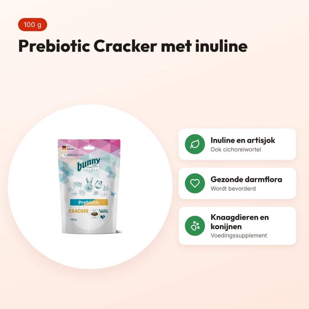 Bunny Nature Prebiotic Cracker 100 g – inuline, artisjok en cichorei – voordelen