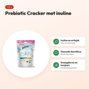 Bunny Nature Prebiotic Cracker 100 g – inuline, artisjok en cichorei – voordelen