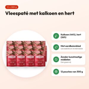 Carnilove hondenvoer pouch kalkoen, hert en aardbeienblad 12 x 300 g – voordelen
